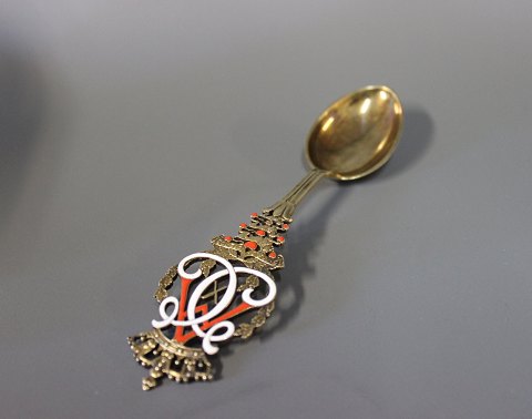 A. Michelsen Remembrance spoon in occasion of Christian the 10th and Queen 
Alexandrine