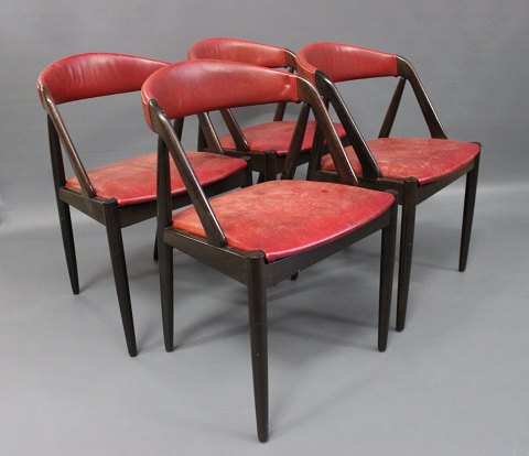 Et sæt af fire spisestuestole - model 31 - Kai Kristiansen - Schou Andersen 
-1960