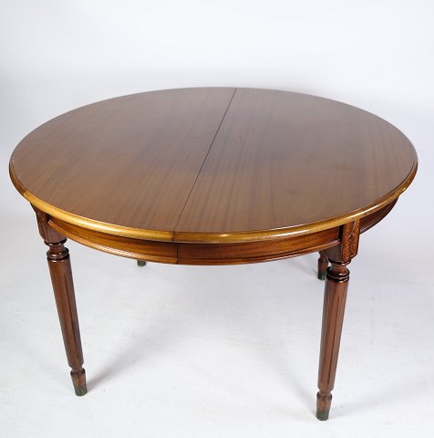 Spisebord i mahogni med stil af hepplewhite, model Jensen Farre fra omkring år 
1960
