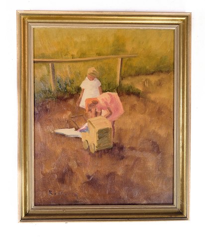 Oil painting, canvas, Daniel Bernhardt, 1940
Great condition
