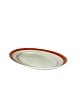 Porcelain dish with red edge by Aluminia. 
5000m2 showroom.
Great condition
