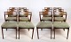 Set of 12 dining chairs - Rosewood - Green fabric - 1960
Great condition
